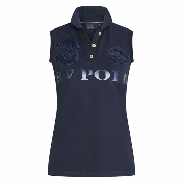Polo Shirt sleeveless Favouritas - navy metallic