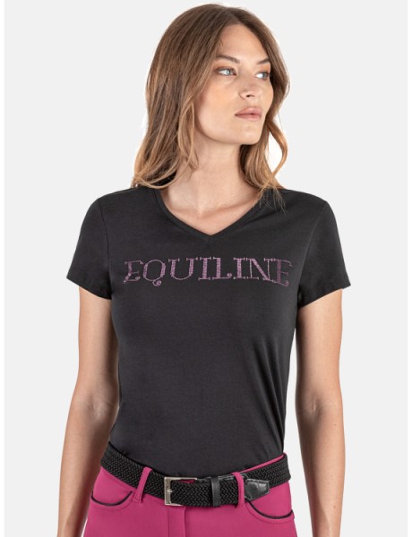 Equiline T-Shirt Gigerg - black/violet