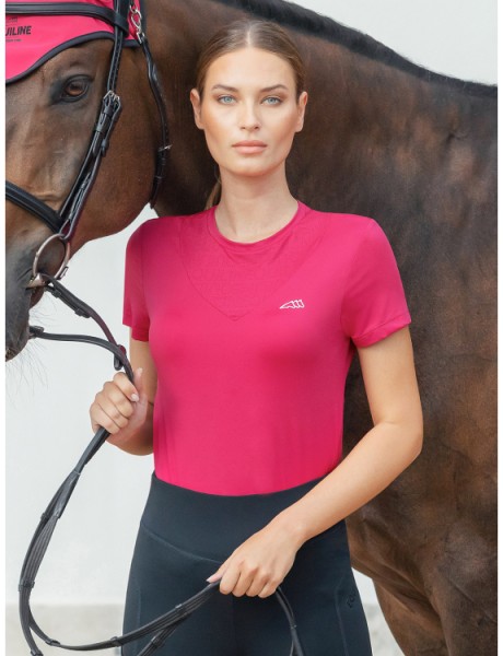 Equiline T-Shirt Cearac - cherry red
