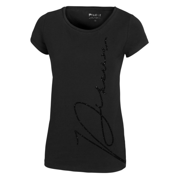 Damen T-Shirt Pary Kurzarm - black